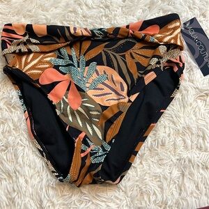 Aqua Couture Women's Tropical Print Bikini Bottom